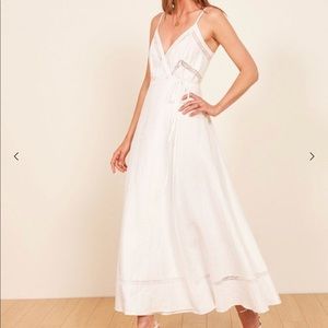 Reformation Daria White Dress.
